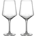Jokva Angular Crystalline Red Wine Glasses 18 oz Clear Set of 2 - Product view
